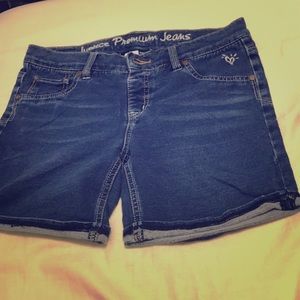 Blue jean shorts
